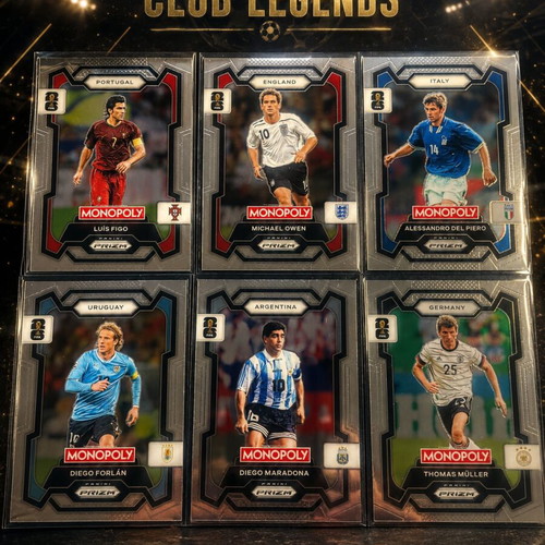 World Cup Panini football legends cards lot