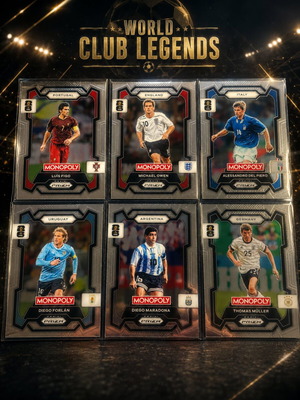 World Cup Panini football legends cards lot