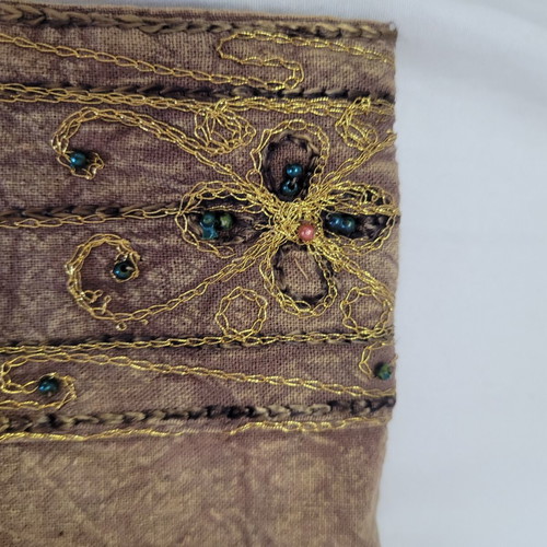 Square decorative tablecloth for small table, 87x87cm, 100% cotton