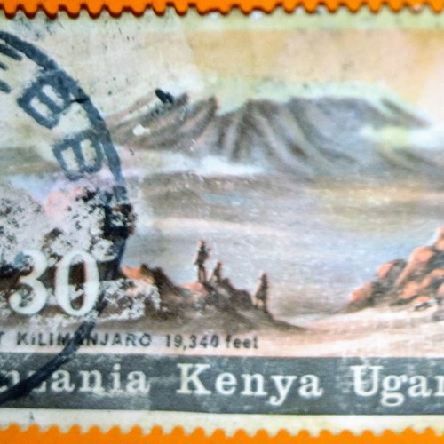 Rare Tanzania Kenya Uganda stamp used
