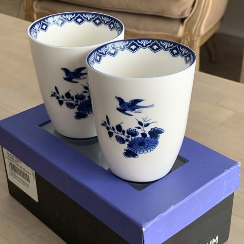 &k Amsterdam Mug Delftware 2-pack new