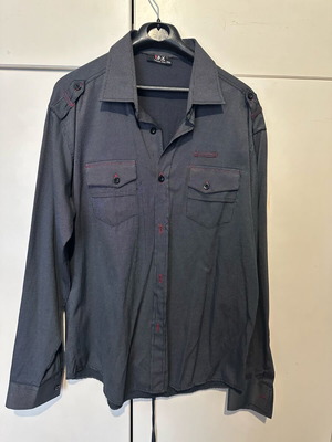 Dark gray shirt XXL used with red details