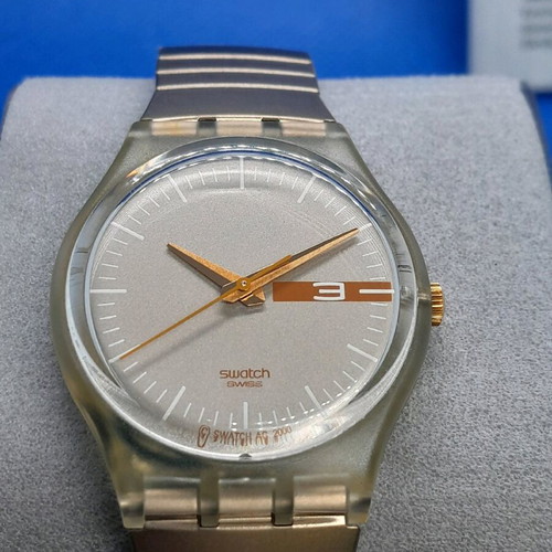 Swatch watch new, beige