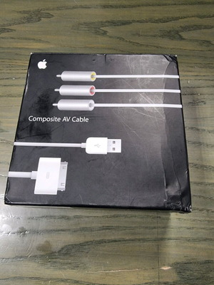 Apple composite AV cable MB129ZA/A iphone 3,4