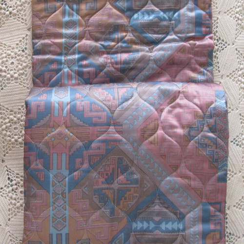 Cotton satin quilted bedspread for double bed like new