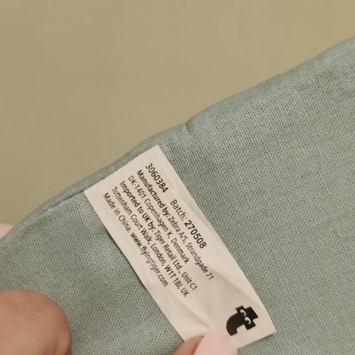 Acupressure pillow 37 cm like new, cotton cover