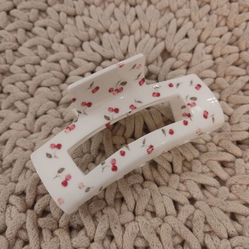 Hair clip new large with cherries