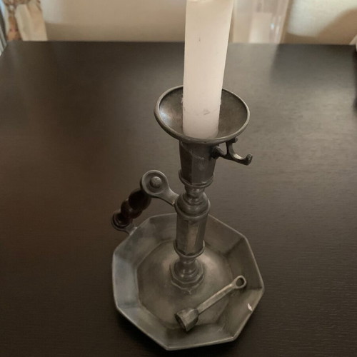 Antique pewter candlesticks 95% used, set of 2 pieces