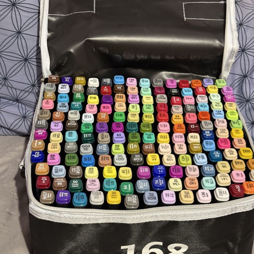 Touch Aibao Twin Marker set 168 alcohol-based markers new