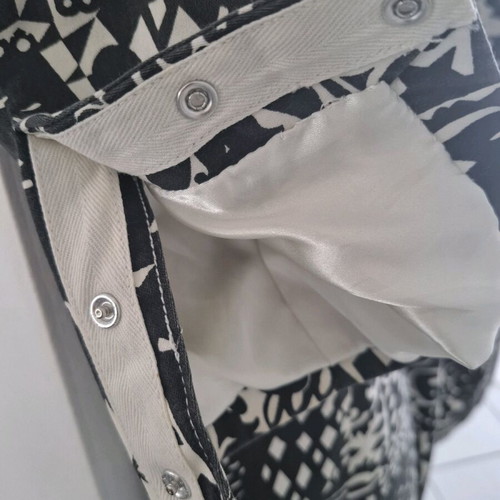 Gap trench coat used, cotton with black and white design, size XL