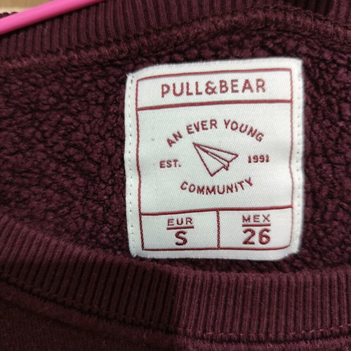 Pull & Bear burgundy long-sleeve blouse used with Grumpy Cat design