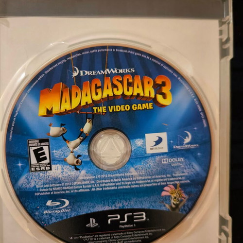Madagascar 3 Europe's Most Wanted PS3 game, disc only