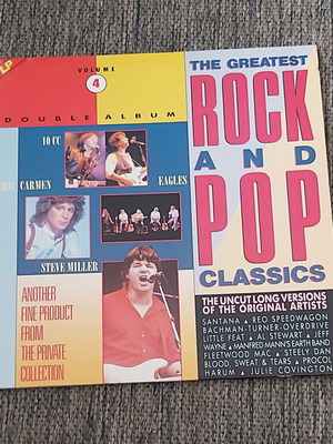 The Greatest Rock & Pop Classics Vol. 4 vinyl used, 2 records