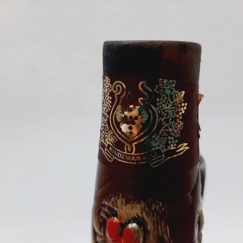 Bulgarian ceramic wine jug like new, richly decorated, 27 cm