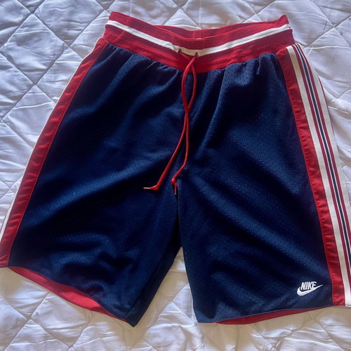 Nike reversible basketball shorts vintage Y2K, navy red, size M