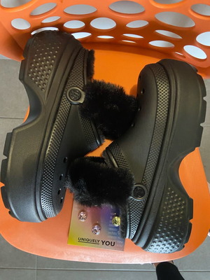 crocs μαύρα ολοκαίνουργια χειμερινά νο 41