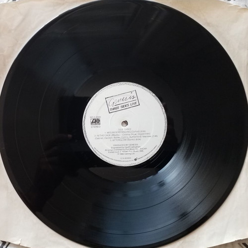 Genesis Three Sides Live vinyl album used, rock