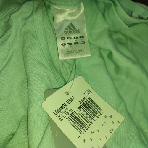 Adidas Womens Lounge Vest new, green, sizes L and XL