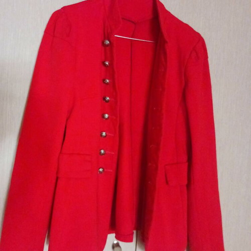 Cotton jacket red XS/S used M Made In Italy