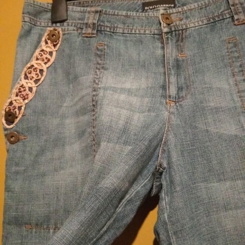 Polo Garage high-waist wide straight jeans, 100% cotton, size EUR 40