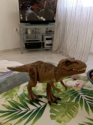 Mattel Jurassic World All-Out Attack Tyrannosaurus Rex φιγούρα δεινόσαυρου, 55 εκ.