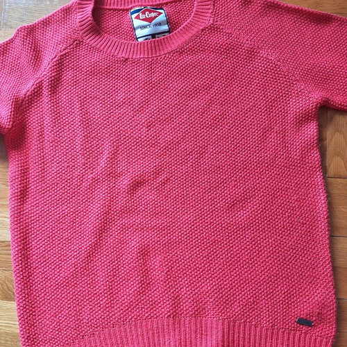 Lee Cooper women's long-sleeve sweater used, red, size XL