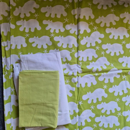 Baby crib duvet cover like new, set with sheet and Benetton pillowcase