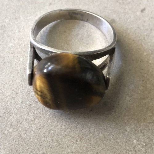 Silver ring tiger's eye 925 in excellent condition