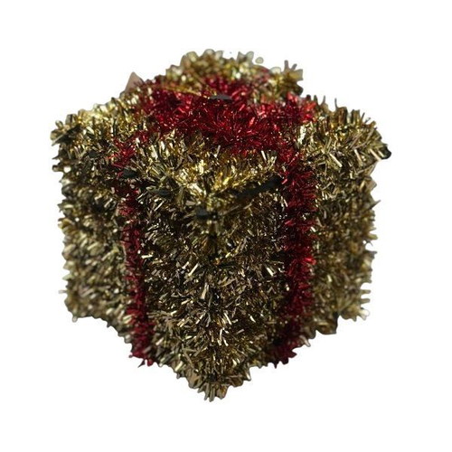 Tinsel decorative gift gold 8.5cm new