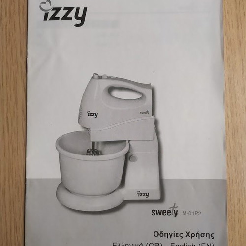 Mixer Izzy Sweety M-01P2 with plastic bowl like new