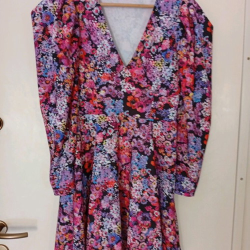 Flower Print Dress One Size Mini New