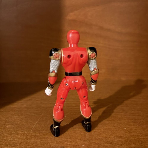 Power Rangers Ninja Storm Red Wind Ranger action figure Bandai 2002