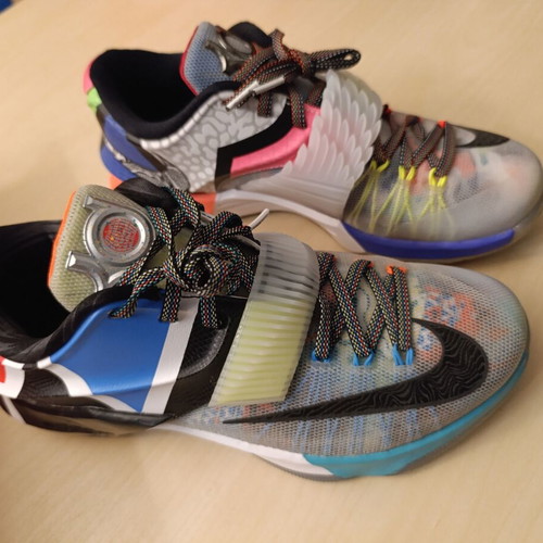 Nike KD 7 "What The" basketball shoes like new, multicolor, size 42