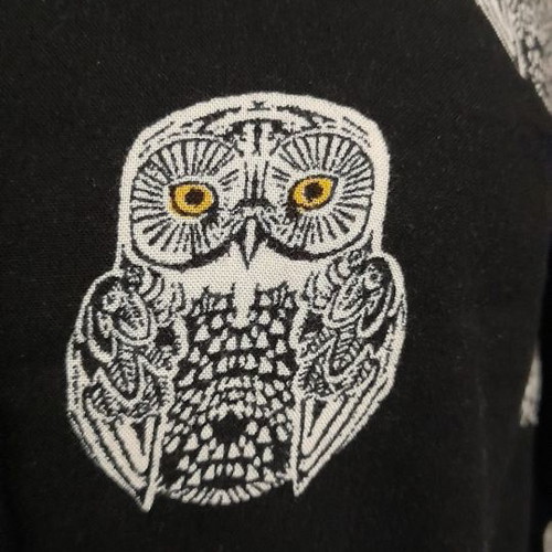Μπλούζα H&M με τύπωμα κουκουβάγια, σαν καινούργιο, μέγεθος S
