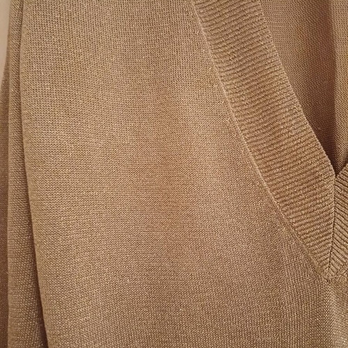 Guess silk top and gold evening Zara pullover like new size Large