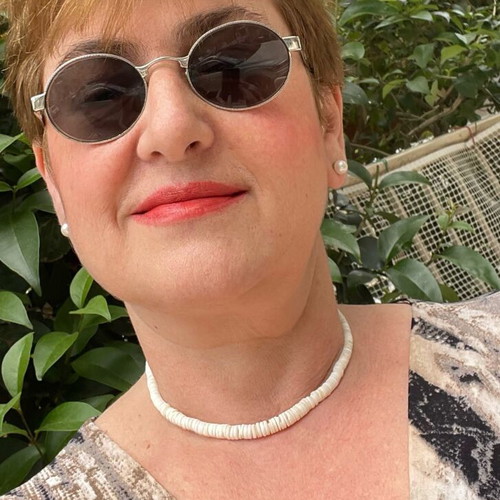 Vintage choker necklace made of bone, length 40 cm, like new
