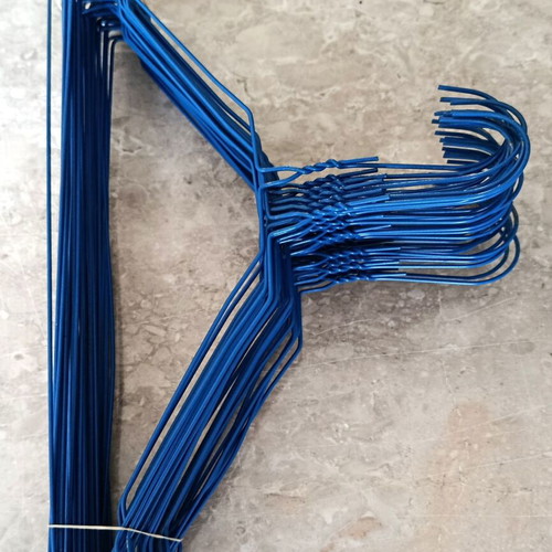 Metal blue hangers used, pack of 40
