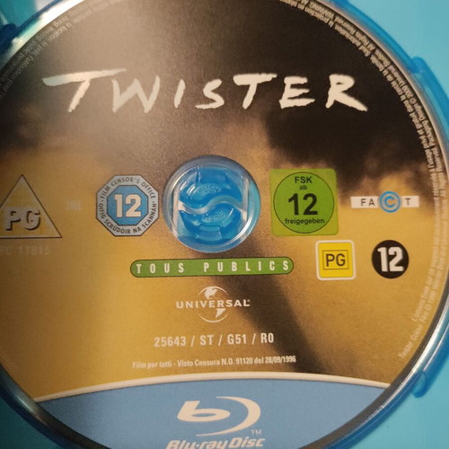 Twister Blu-Ray like new with Greek subtitles