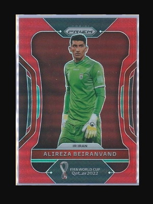2022 Panini Prizm Fifa W.C. Qatar Alireza Beiranvand Iran Red card like new