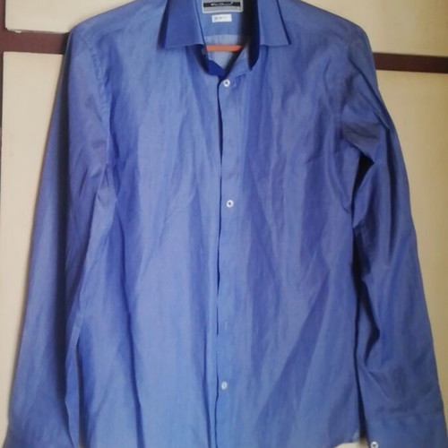 Poli Gianni shirt medium blue like new