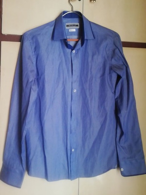 Poli Gianni shirt medium blue like new