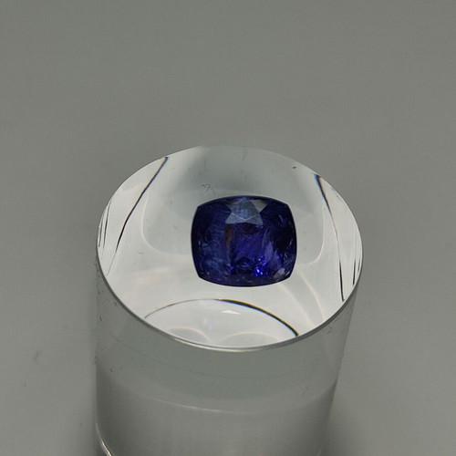 Tanzanite 7.28 carat emerald cut new with IGE certification