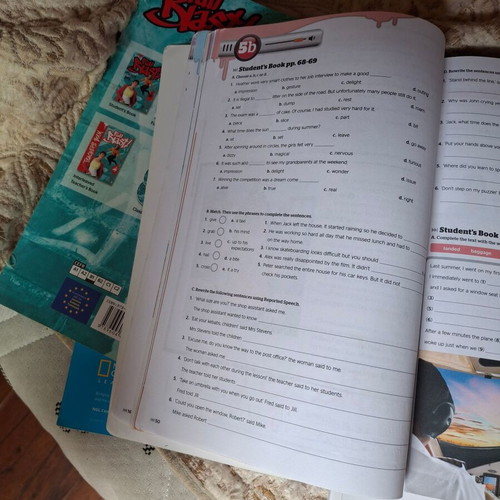 Full Blast! 4 Student's Book and Workbook set like new, English