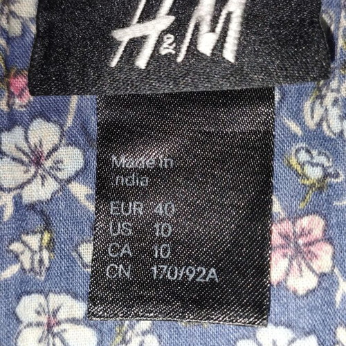 Floral H&M dress used, A-line, size M
