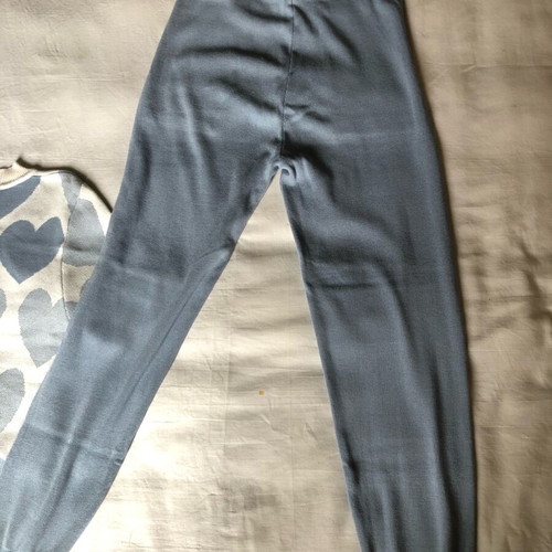 Women's set like new, white and blue, stretch fabric