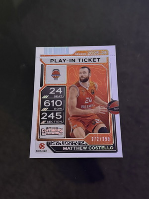 Euroleague Contenders Valencia Matthew Costello card new