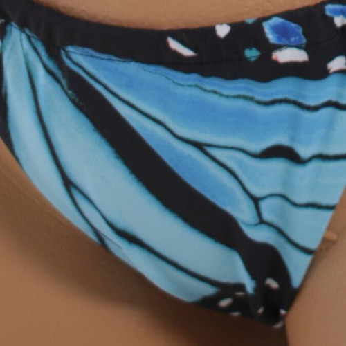 Bikini 2-piece new with blue monarch butterfly pattern