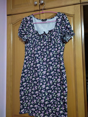 Floral summer dress women's size L new