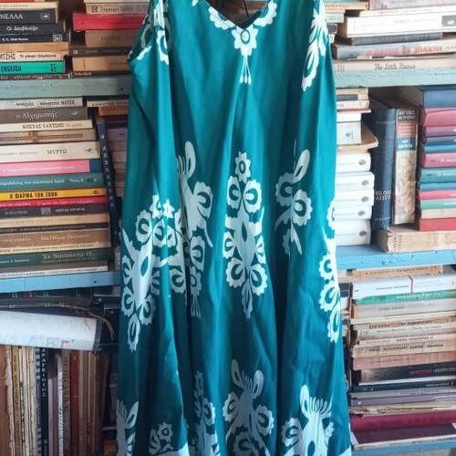 New Look Boho Maxi Dress Kaftan Turquoise with Tassels, 100% Viscose