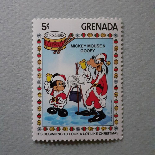 Grenada Walt Disney It's Beginning to Look a Lot Like Christmas Stamps Set 6 new